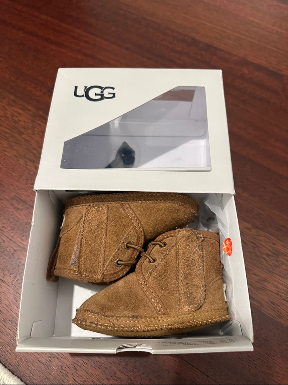 UGG Chestnut Suede Baby Walker Booties